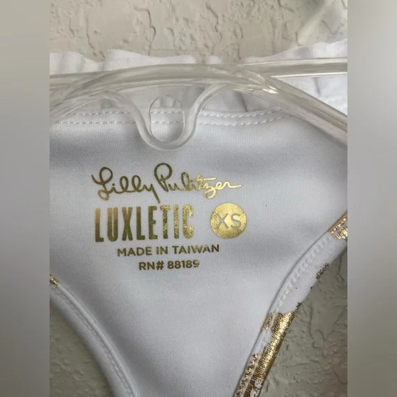 NWOT, Lilly Pulitzer UPF 50+ Luxletic Lindsay Sports Bra, Size XS - Picture 5 of 12